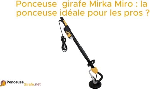 Ponceuse girafe mirka miro avis