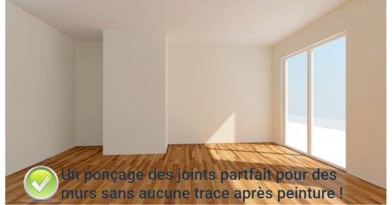 Poncer les joints parfaitement pour un résultat de pro