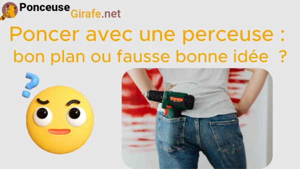 poncer avec une perceuse